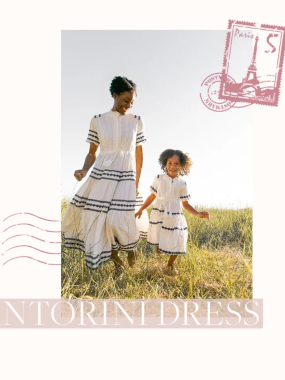 4x Ivy City Co Santorini White Midi Dress with Navy Embroidery - Picture 8 of 8